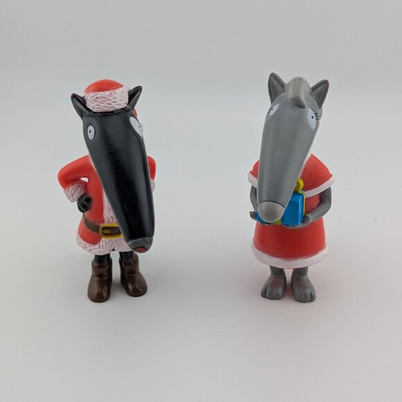 Set of 2 Christmas Loup Figurines – Le Loup Qui… Series - Picture 1 of 4